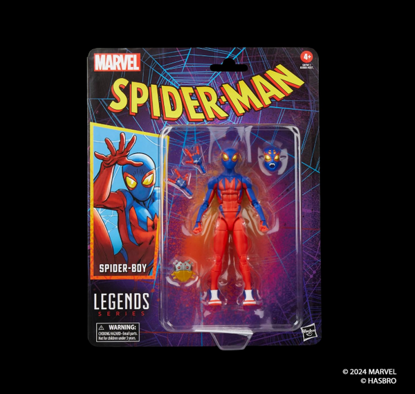 Hasbro MARVEL Marvel Legends Series Spider-Boy, Retro Comics Collection 15 cm Action Figure G0787 Genuine Item