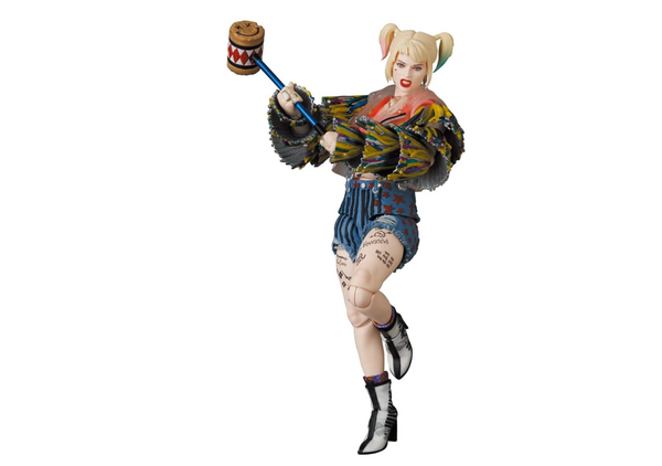 MAFEX No.159 Harley Quinn Caution Tape Jacket Version, Approx. 5.9 inches (150 mm), Painted Action Figure