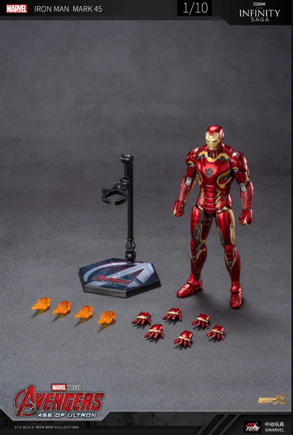ZT Toys Marvel Licensed 1/10 1906-45 Iron Man Mark 45