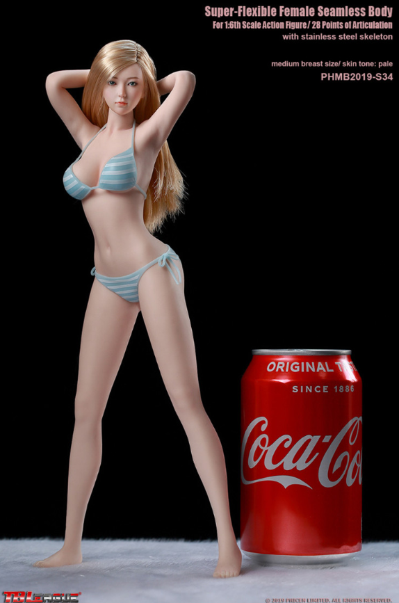 TBLeague PHMB2019-S34 Super-Flexible Female Seamless Body 1/6