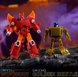 Dr.Wu DW-E34G Golden Beetle Goldbug & DW-E35M Wingman Cyclonus Shattered Glass Version Set of 2