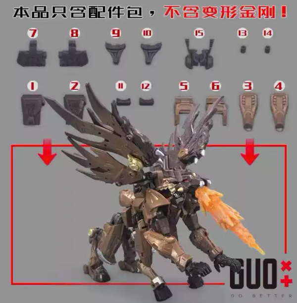 Upgrade Kit For Transformers Onyx Prime