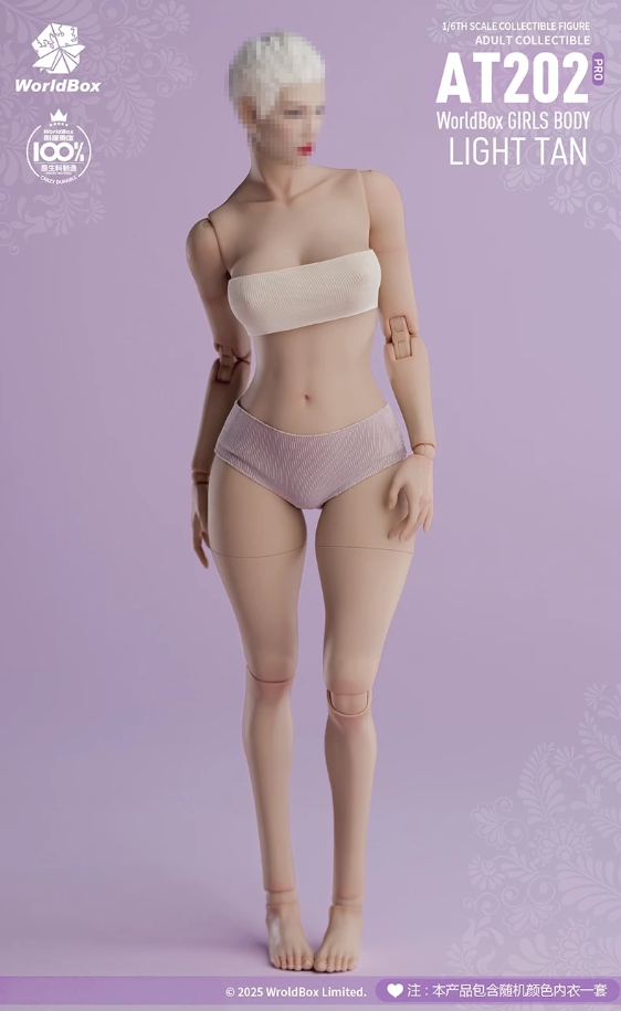Worldbox 1/6 AT202pro Female Body Fat Legs Upgraded