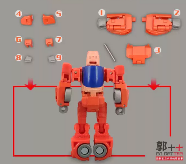 Upgrade Kit For Transformers SS86 Wheelie