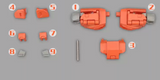 Upgrade Kit For Transformers SS86 Wheelie