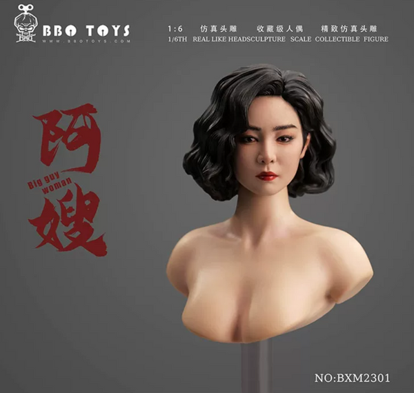 BBOTOYS BXM2301 1/6 Real Like Headsculpture  (suitable for female bodies)