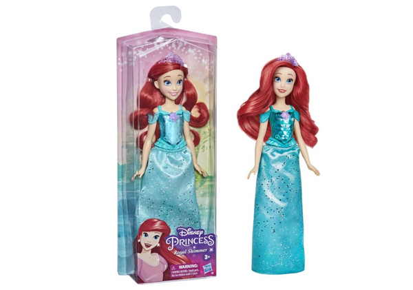 Disney Princess Royal Shimmer Ariel Doll, Fashion Doll with Skirt and Accessories, Toy for Kids Ages 3 and Up