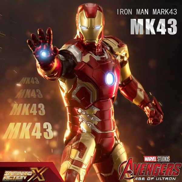 ZD Toys Marvel Licensed 1/10 Iron Man Mark 43
