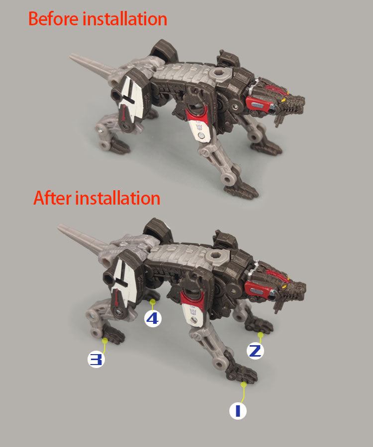 Transformers TF-046 DIY Upgrade kit FOR Ravage Replacement Claw – Aoiheyaus