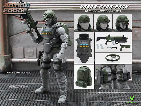 action gear Valaverse Action Force Urban Gear Pack Accessory Set