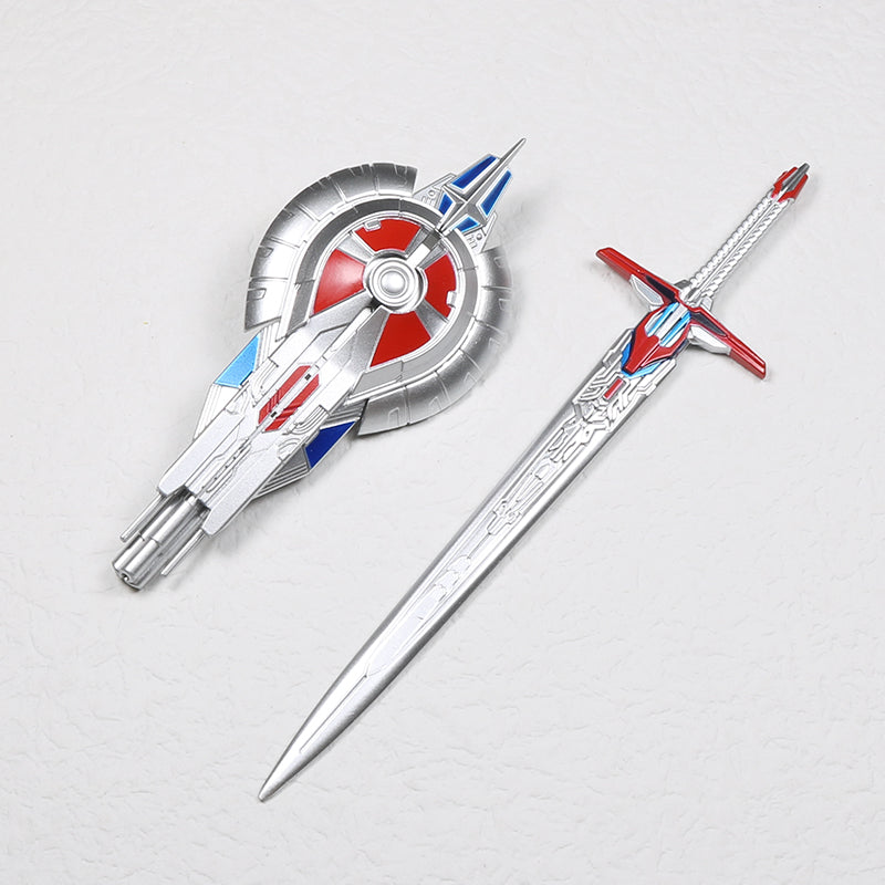 Optimus prime sword and best sale shield toy