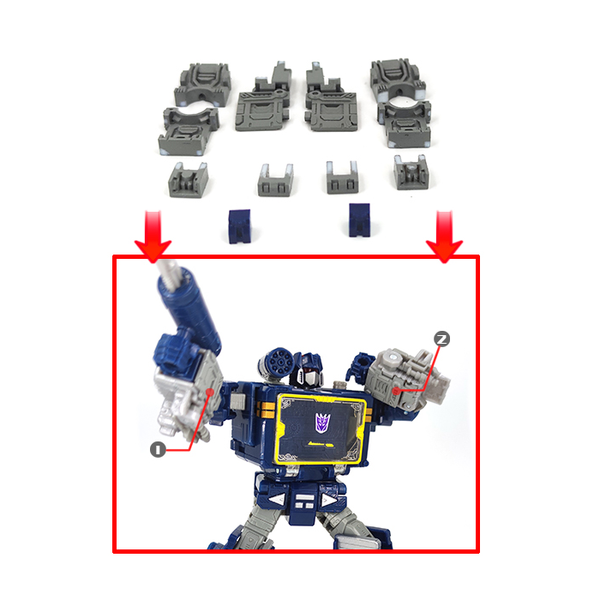 Transformers TF-016 DIY Upgrade kit FOR Soundwave - Aoiheyaus