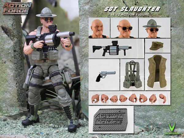 Valaverse Action Force Sgt. Slaughter Ver. 2 1/12 Scale Figure – Aoiheyaus