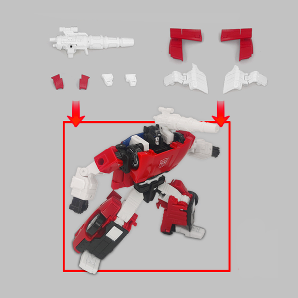 Transformers TF-006 DIY Upgrade kit FOR Sideswipe - Aoiheyaus