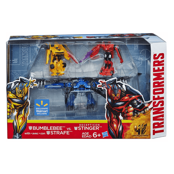 Transformers Bumblebee & Strafe vs Decepticon Stinger Action Figure 3-Pack - Aoiheyaus