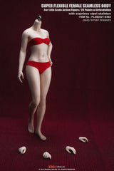 Super-Flexible Female Seamless 1/6 Scale Pale Small Bust Body (S46A/Attached Feet) - Aoiheyaus